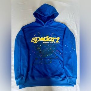 Sp5der Blue TC Hoodie (Size M)